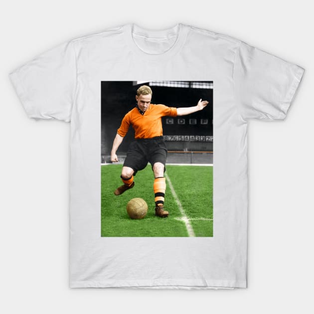 Wolverhampton Legend Billy Wright T-Shirt by AndythephotoDr